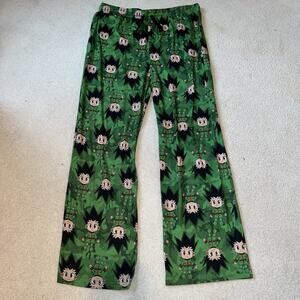 Hunter X Hunter Men Sleepwear Extra Large Green Pajama Pants Graphic Print Anime